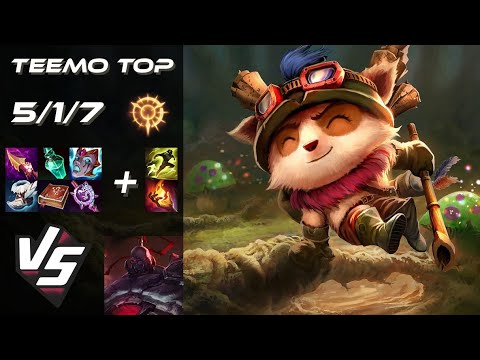 TOP Teemo vs Sion - NA Grandmaster Patch 25.S1.7