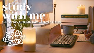 Download lagu 3-HOUR STUDY WITH ME 🍁 Autumn Day | 🎹 Soft Piano Music | Pomodoro 50/10 | Study Challenge DAY 2 mp3 Download lagu 3-HOUR STUDY WITH ME 🍁 Autumn Day | 🎹 Soft Piano Music | Pomodoro 50/10 | Study Challenge DAY 2 mp3