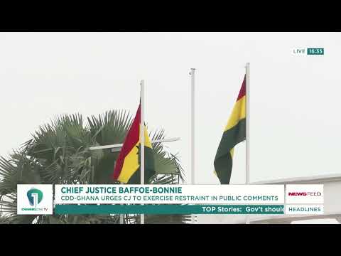 CDD-Ghana Urges Chief Justice to Restrain Public Political Comments