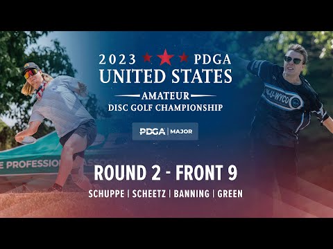 2023 PDGA U.S. Amateur Disc Golf Championships | R2F9 Chase Card | Schuppe, Scheetz, Banning, Green