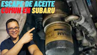 Como arreglar el escape de aceite mas comun en los subarus