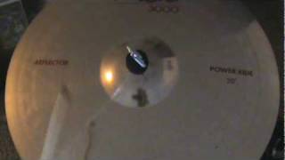 Video thumbnail for 20" Paiste 3000 Reflector Power Ride by srgebel