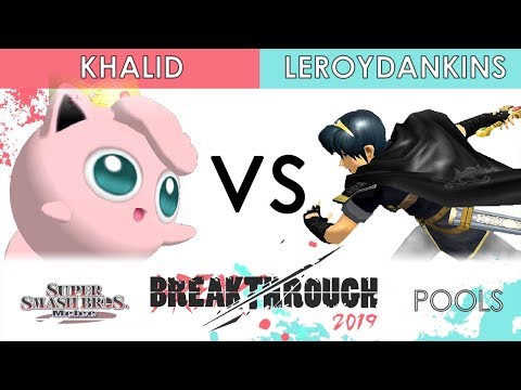 Breakthrough 2019 - Khalid (Jigglypuff) VS leroydankins (Marth) - SSBM Pools