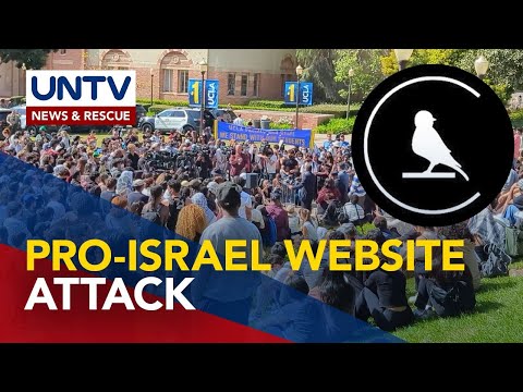 Pro-Israel website, umaatake sa pro-Palestinian student protesters