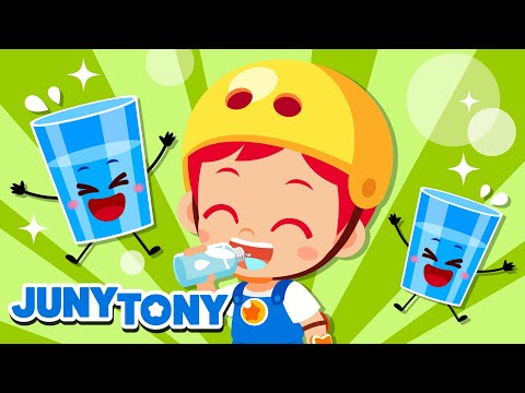 Beba Água | Vamos Nos Manter Hidratados! | Bons Hábitos | Música Infatil | JunyTony em Português