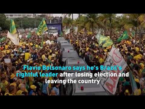 Flavio Bolsonaro says he's Brazil's rightful leader after losing election & leaving the country