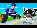 Monster Police Truck Rescue Team Nursery Rhymes Kids Songs