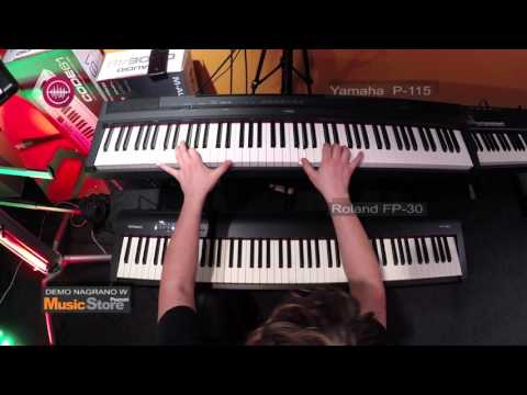 Roland FP-30 vs Yamaha P-115 - Grand Piano sounds comparison [E-MUZYK.pl]