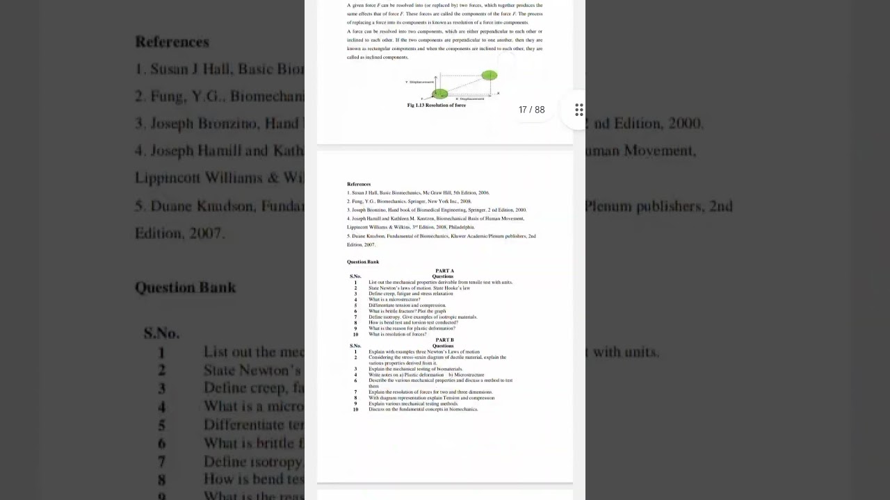 Biomechanics notes pdf