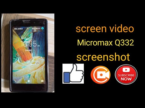 Micromax Q332. screen recording video screenshot  video.