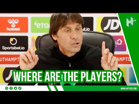 Antonio Conte’s EPIC final rant as Tottenham boss in FULL