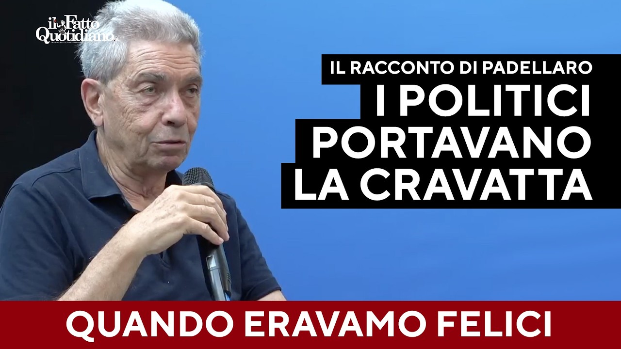 "Quando eravamo felici", Padellaro racconta gli anni dei politici con la cravatta