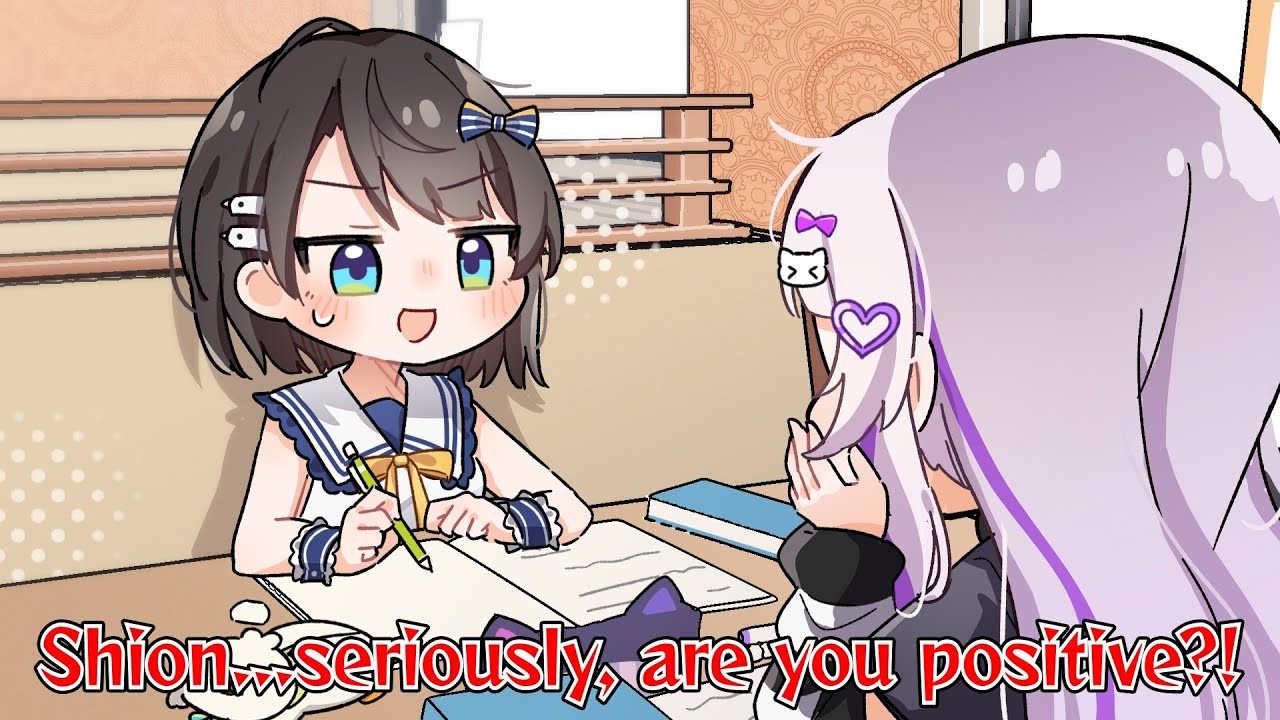 Subaru Studying Her Butt Off…and Actually Trusting Shion?!【Oozora Subaru/Murasaki Shion】