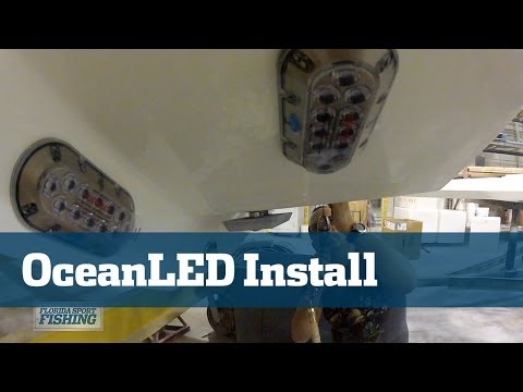 Oceanled Underwater Lights Installation on Seavee 390
