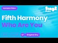 Who Are You (Piano Karaoke demo) Fifth ...