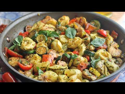 Pesto Chicken Veg Tortellini