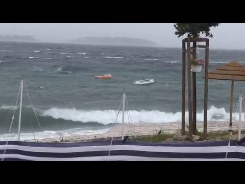 Ulika Camping   slecht weer ! Juli 2014