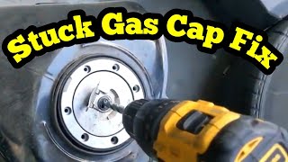 Drilling Out a Motorcycle Gas Cap, CBR600RR