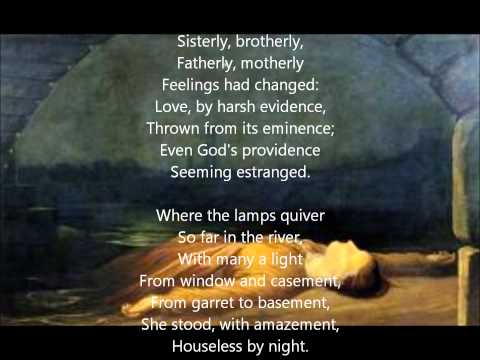 "The Bridge of Sighs" by Thomas Hood