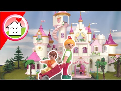 Playmobil Familie Hauser - Urlaub im Schlosshotel mit Rapunzel Spiel