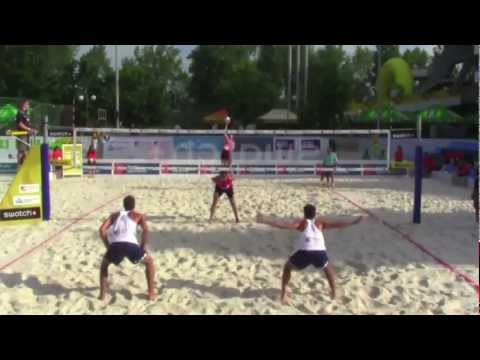 Beach Voleyball Cecchini - Ranghieri (Ita) vs Binstock - Reader (Can)  Fivb World Tour Prague
