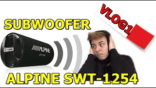 SUBWOOFER ALPINE SWT-1254 BASS TEST |VLOG1|