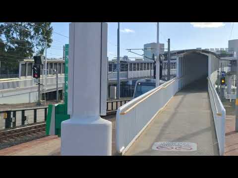 Transperth A Series Sets 7 and 3 arrive into Claisebrook for Byford