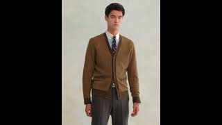 Polo Ralph Lauren Glen Plaid Wool Cardigan SKU: 9620051