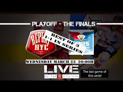 The final battle in best of 3 series Final beneleague hockey