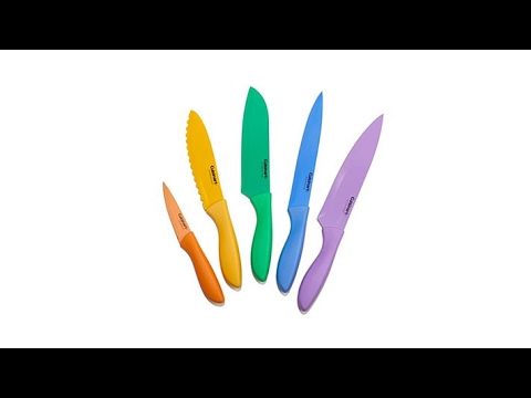 Cuisinart 10piece CeramicCoated Stainless Steel Knife Set