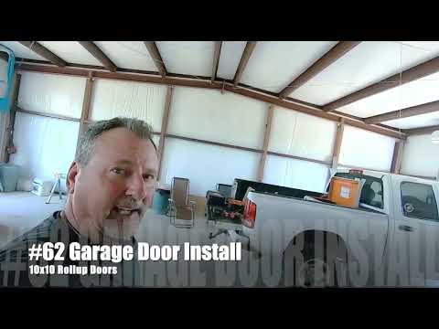 10x10 Roll Up Garage Door Install #62