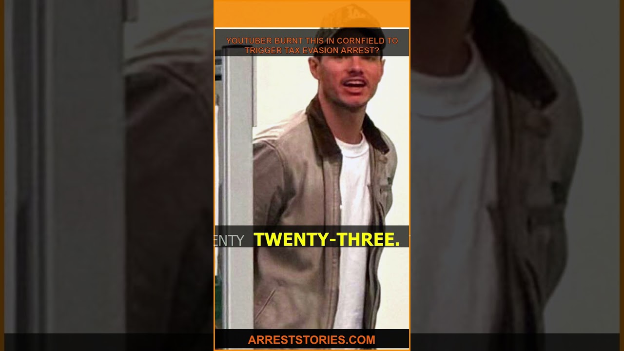 YOUTUBER BURNT THIS IN CORNFIELD TO TRIGGER TAX EVASION ARREST?