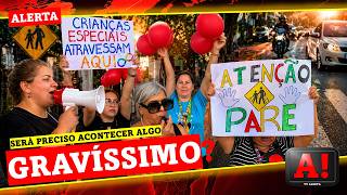 🚨 ALUNOS EM RISCO: trânsito perigoso revolta pais em frente à Pestalozzi