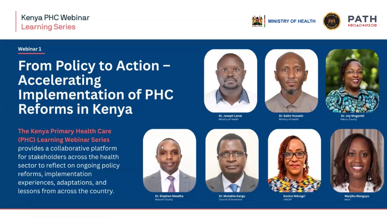 From policy to action: Accelerating implementation of primary health care reforms in Kenya