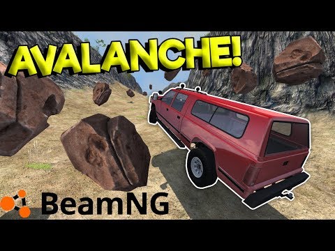 INSANE AVALANCHE SURVIVAL CRASHES! - BeamNG Gameplay & Crashes - Survival Challenge