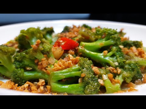 BÔNG CẢI XÀO TỎI món ngon cung cấp nhiều vitamin C tăng cường sức đề kháng | món ngon tại nhà