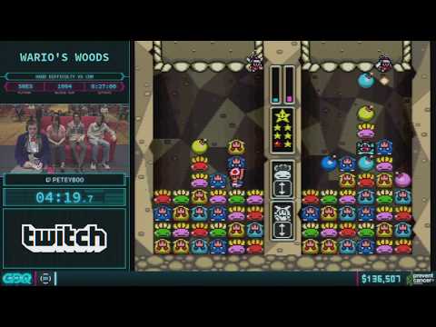 Wario's Woods by peteyboo in 20:27 - AGDQ 2018 - Part 24