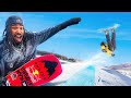 Red Bull Pro Teaches Skiers To Snowboard