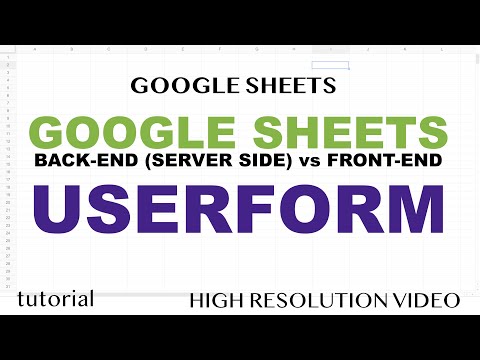 Google Sheets UserForm Web App using HTML5 Bootstrap 4