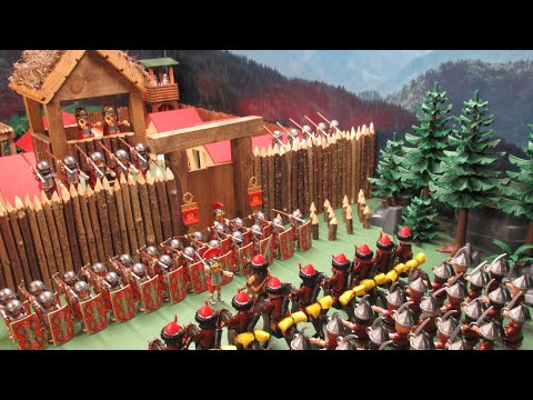 ATTILA vs ROMANS: the invasion of the HUNS ! Playmobil stop motion !