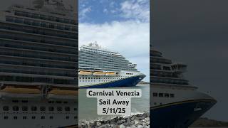 Carnival Venezia sail away! #shorts #carnivalvenezia #carnivalcruise #cruiseship