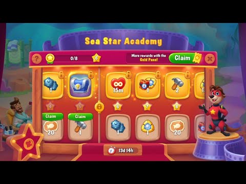 @Fishdom Win Strikes Level 10978 - 10985. Sea 🌟 Academy Level 5 🔓