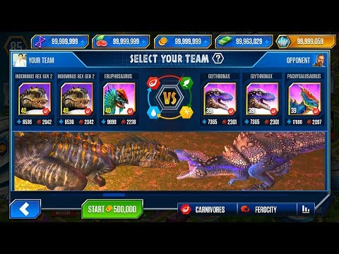 GLYTHRONAX vs I-REX GEN 2 - JURASSIC WORLD THE GAME
