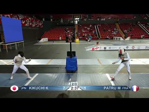 2023 127 T64 06 F F Individual Tbilisi GEO WC BLUE KIKUCHI JPN vs PATRU FRA