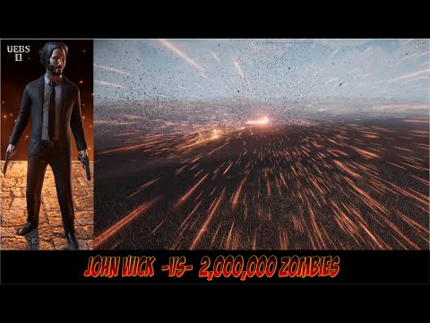 2,000,000 ZOMBIES SURROUND JHON WICK | Ultimate Epic Battle Simulator 2 | UEBS2
