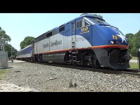 Railfaning the Main Line between Raleigh and Cary Ft. LHF Leader, NS, CSX, Amtrak!