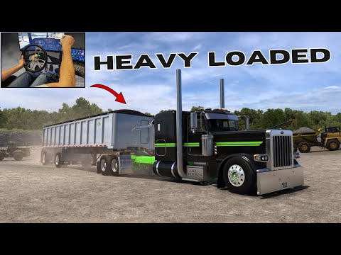 Custom 389 Hauling Paydirt - (Brand New Mods) - American Truck Simulator - Trailstar Dump Trailer