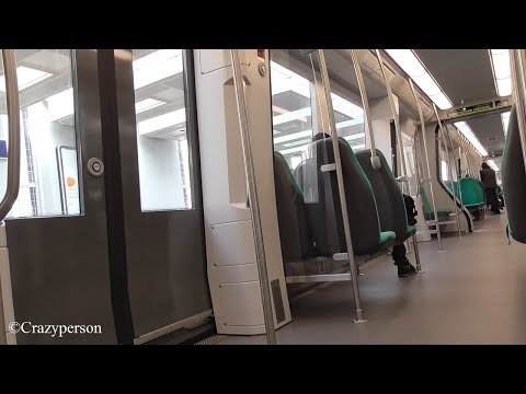 RET metrorit Spijkenisse Centrum - Slinge Rotterdam (in het nieuwe rijtuig 5703)