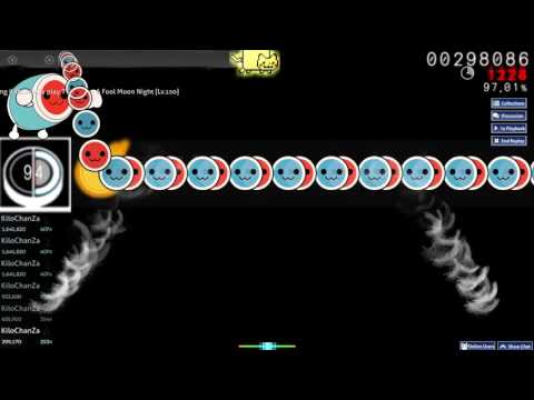 【Osu! Taiko】A Fool Moon Night [Lv.150]/ NM 89.75% pass