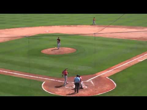 Brian Matusz pitching to Matt Weiters